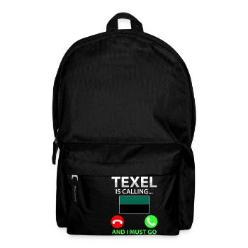 Texel ruft Holland Insel - Rucksack - Schwarz - Vorne