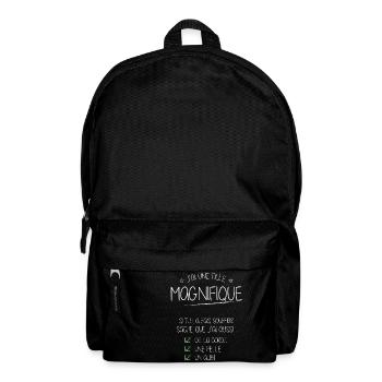 Humour Naissance Alibi J'ai une fille magnifique - Sac à dos - noir - Devant