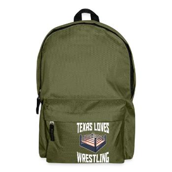 Conception de lutte au Texas pour les fiers fans du Texas - Sac à dos - vert olive - Devant