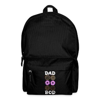 Dad Bod Donut Sixpack - Rucksack - Schwarz - Vorne