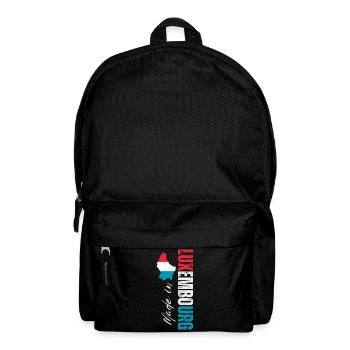 Made in Luxembourg, vertical design - Backpack - black - Front