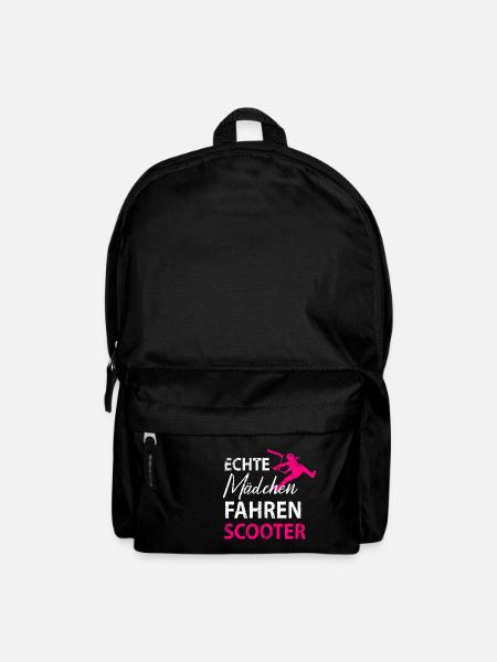 Stuntscooter Scooter Tretroller Damen Mädchen - Rucksack - Schwarz