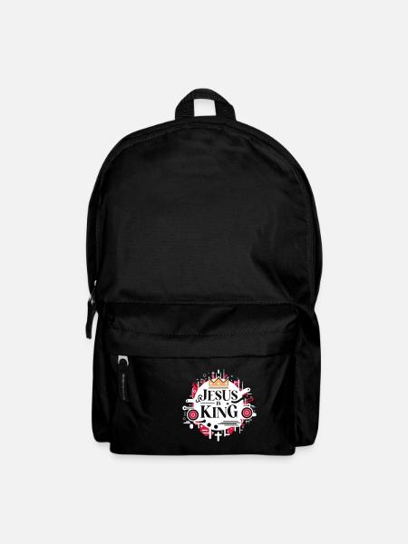 Jesus ist König - Rucksack - Schwarz