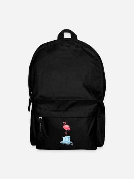 exotischer Eisbade-Flamingo Winterschwimmen eisbad - Rucksack - Schwarz