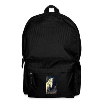 Pferd | reiten | Tier | Reittier | Bunt - Rucksack - Schwarz - Vorne