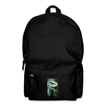 Dinosaurier | T-Rex | Tyrannosaurus - Rucksack - Schwarz - Vorne