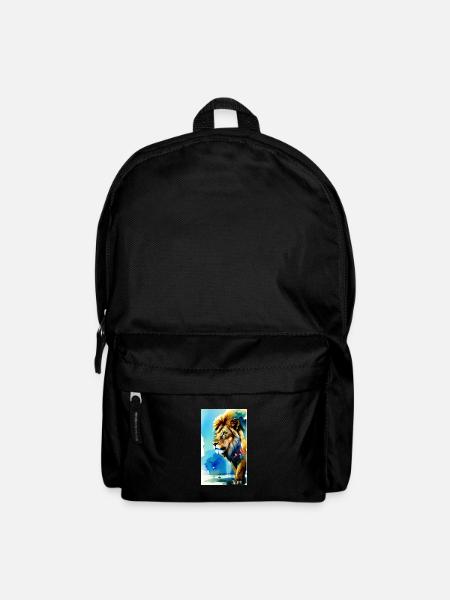 Löwe | Tier | Raubtier | Brüllen | König | Afrika - Rucksack - Schwarz
