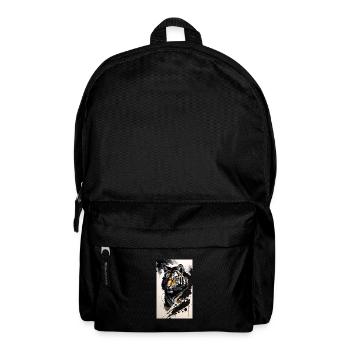 Tigre | Animal | Prédateur | Rugissement | Roi | Asie - Sac à dos - noir - Devant