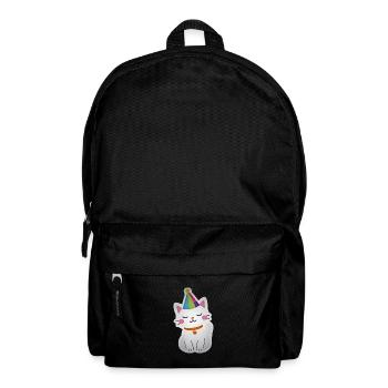 Idée de cadeau de fête de chat Mignon Drôle - Sac à dos - noir - Devant
