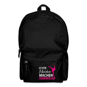 Eiskunstlauf Schlittschuhlauf Eis Figuren Tanz - Rucksack - Schwarz - Vorne
