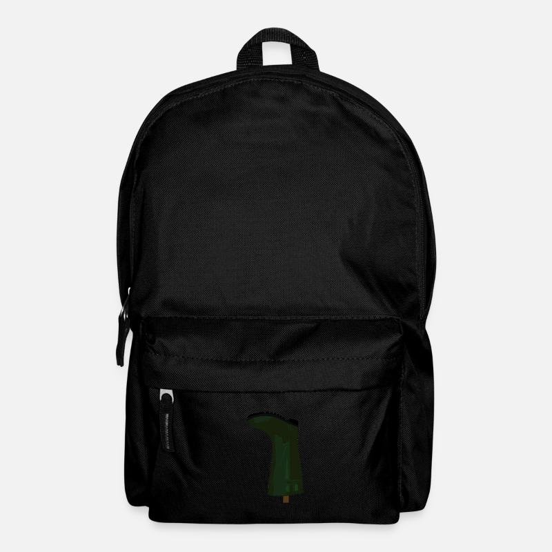 Gummistiefel am Zaunpfahl ist stiller Protest - Rucksack - Schwarz