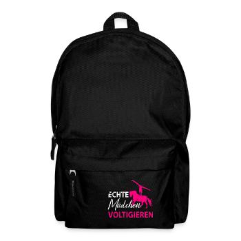 Pferde Pferd Voltigierer Voltigieren Volti Damen - Rucksack - Schwarz - Vorne