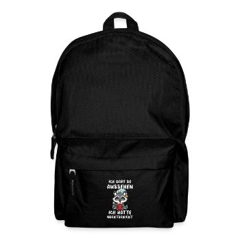 Kaffee Zubehör Koffein Nachtschicht Kaffee - Rucksack - Schwarz - Vorne