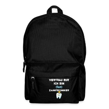 Zahntechnik Zahntechniker - Rucksack - Schwarz - Vorne