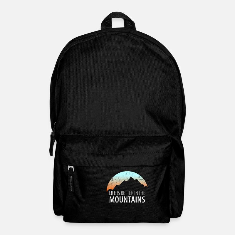Hiking mountains mountains alps mountaineering mountain - Backpack - black