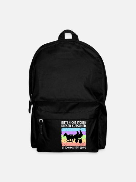 Kutscher Kutsche Pferdekutscher Kutschieren - Rucksack - Schwarz