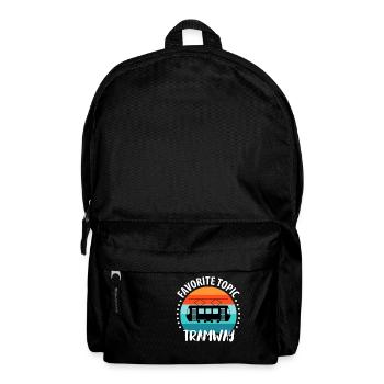 Straßenbahnfahrer Straßenbahn Stadtbahn Tram - Rucksack - Schwarz - Vorne