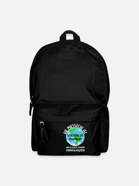 Naturschutz Klima Naturschützer Meer - Rucksack - Schwarz