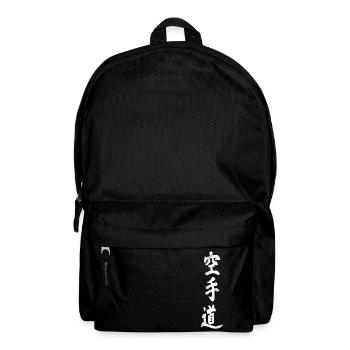 Karate Shotokan Kanji Written Japanese Dojo - Backpack - black - Front