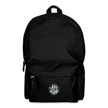 Lasst mir meine Ruhe - nicht stören - Rucksack - Schwarz - Vorne