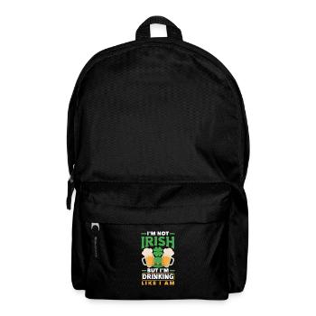 Boire comme un trèfle irlandais de la Saint-Patrick - Sac à dos - noir - Devant
