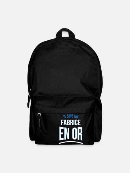 je suis un Fabrice en or cadeau idée humour - Sac à dos - noir