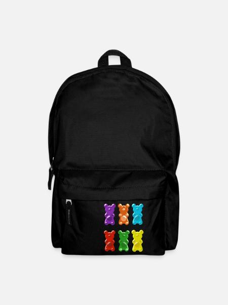 gummibärchen,bärchen,süß - Rucksack - Schwarz