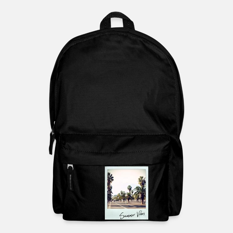 Barcelona Palmen - Rucksack - Schwarz