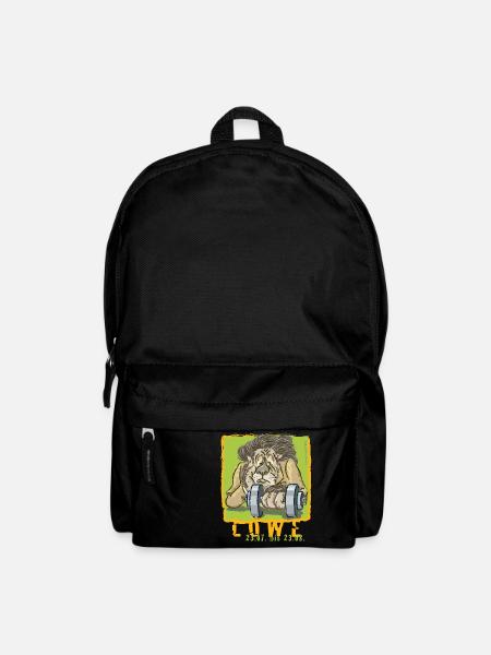 Sternzeichen - Löwe - Rucksack - Schwarz