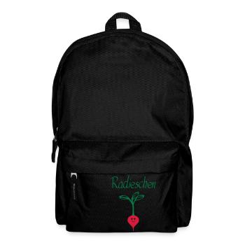Radieschen 3 - Rucksack - Schwarz - Vorne