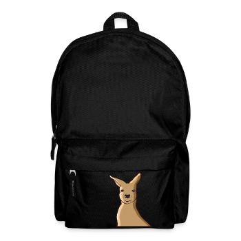 Kangaroo Känguru Australien Beuteltier Beutel - Rucksack - Schwarz - Vorne
