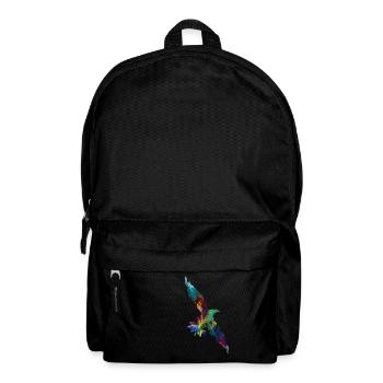 adler stencil bunt - Rucksack - Schwarz - Vorne