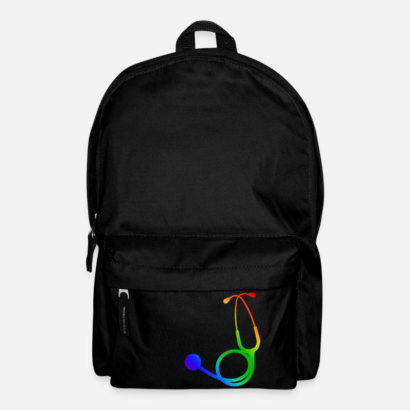 Stethoscope colored | Stethoscope coloured - Backpack - black