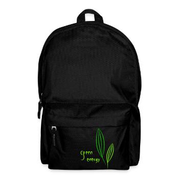green energy - Rucksack - Schwarz - Vorne