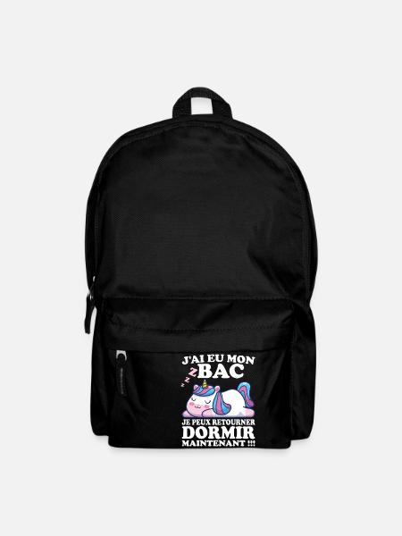 Baccalauréat 2023 Cadeau félicitation BAC Licorne - Sac à dos - noir