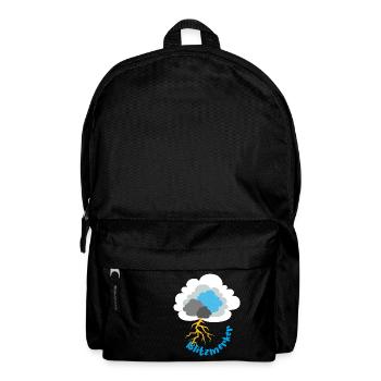 Blitz Gewitter Wolke Sturm Meteorologie - Rucksack - Schwarz - Vorne