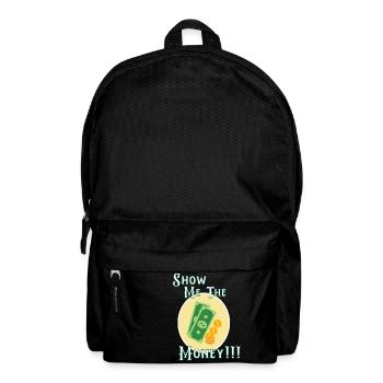 Show Money Design für gut verdienende Berufstätige - Rucksack - Schwarz - Vorne