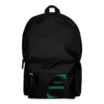 Nobody is perfect but as a craftsman - Backpack - black - Front