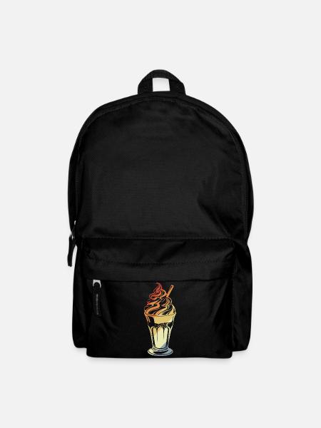 Coupe glacée style rétro - Sac à dos - noir