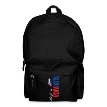 Made in Slovakia, vertical design - Backpack - black - Front