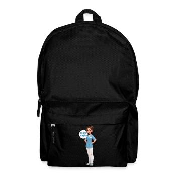 Kaffee-Nurse: Cartoonpflegerin im Dienst - Rucksack - Schwarz - Vorne