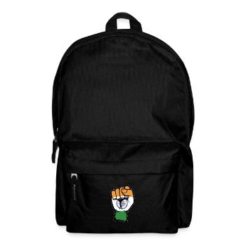 Indien Flagge Faust Hand Symbol - Rucksack - Schwarz - Vorne