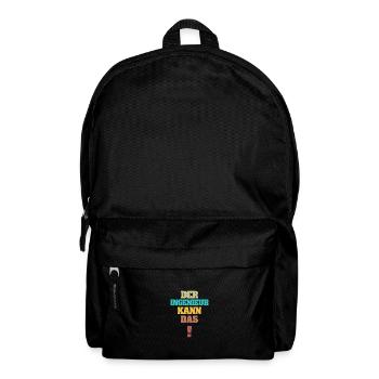 Engineer as Funny - Backpack - black - Front