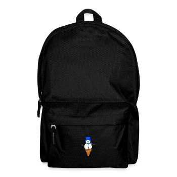 bonhomme de neige - Sac à dos - noir - Devant