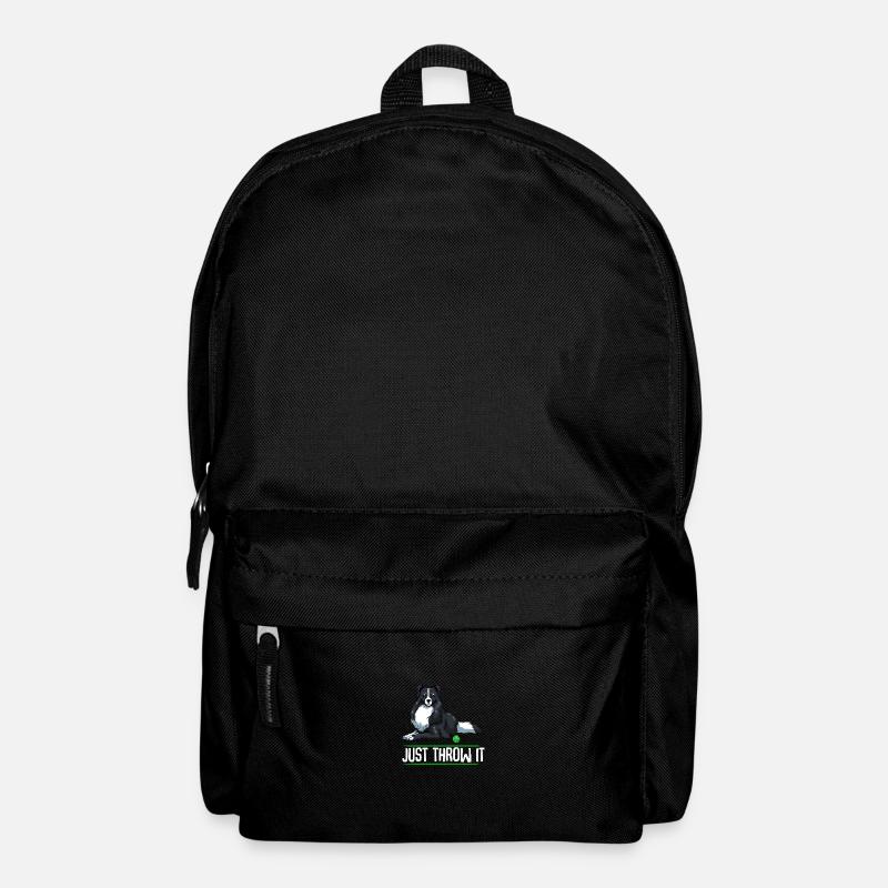 Just Throw It Border Collie dog animal lover - Backpack - black