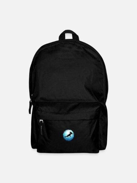 Hammerhai blaues Meer Ozean Tauchen Freitauchen Ap - Rucksack - Schwarz