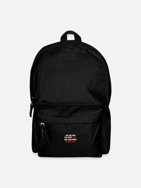 Ich bin nur solange Lieb bis man mich verarscht - Rucksack - Schwarz