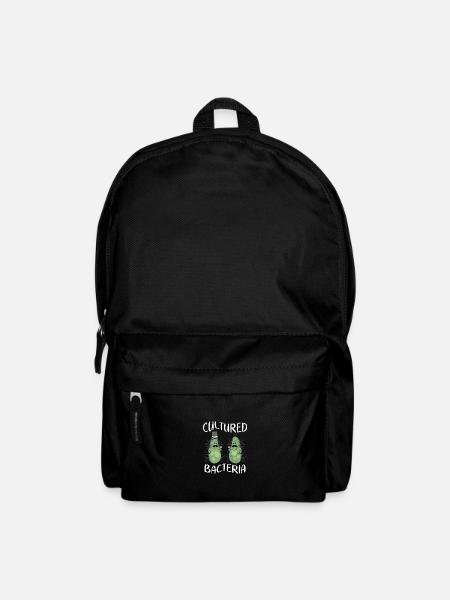 Cultured bacteria with hat - Backpack - black