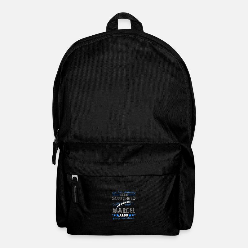 Marcel Vorname Schriftzug Geschenk Männer Jungen - Rucksack - Schwarz