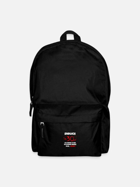 Endlich 30 Jahre und trotzdem abhängig von Mama - Rucksack - Schwarz